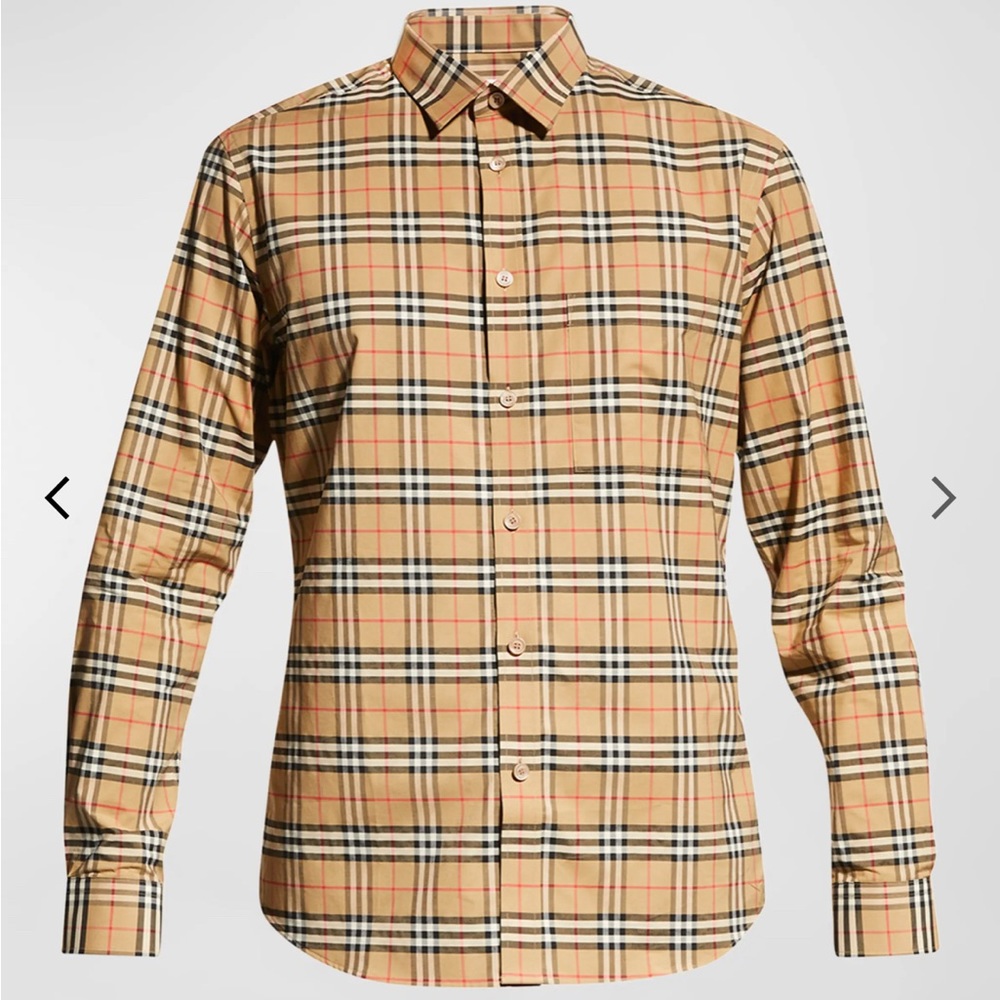 Burberry Simpson Pattern dress shirt. Large